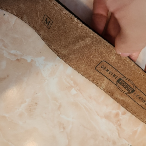 Y2k Fossil Multicolored Leather Patchwork Belt - Picture 5 of 5